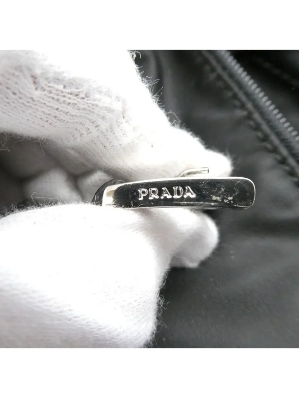 Prada Shoulder Bag Nylon Triangle Logo
